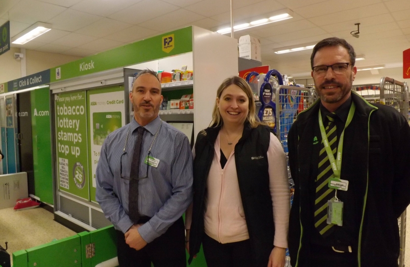 Karen Bradley MP visits local Asda in Leek