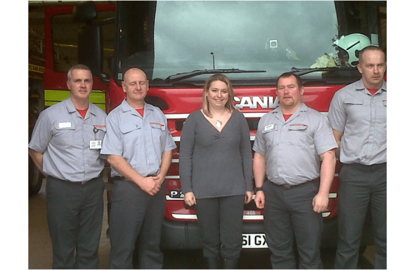 Karen Bradley MP at Leek Fire Station