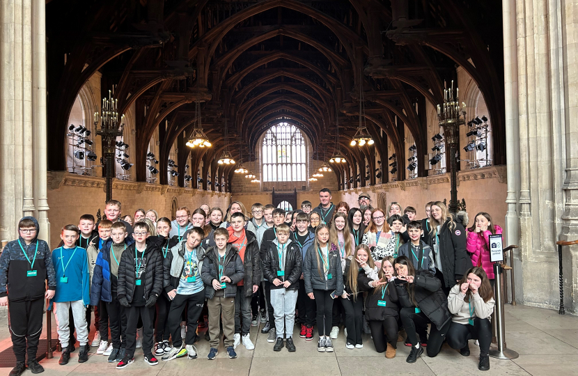 Karen with James Bateman schoolchildren