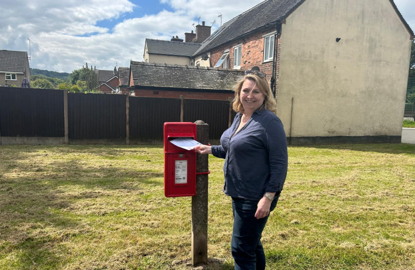 Karen posting her vote