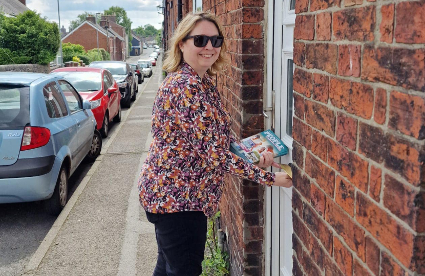 Leafleting in Leek North and East