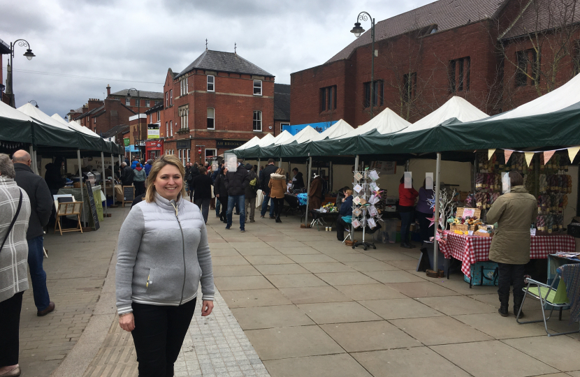 Karen at Sunday Supplement market