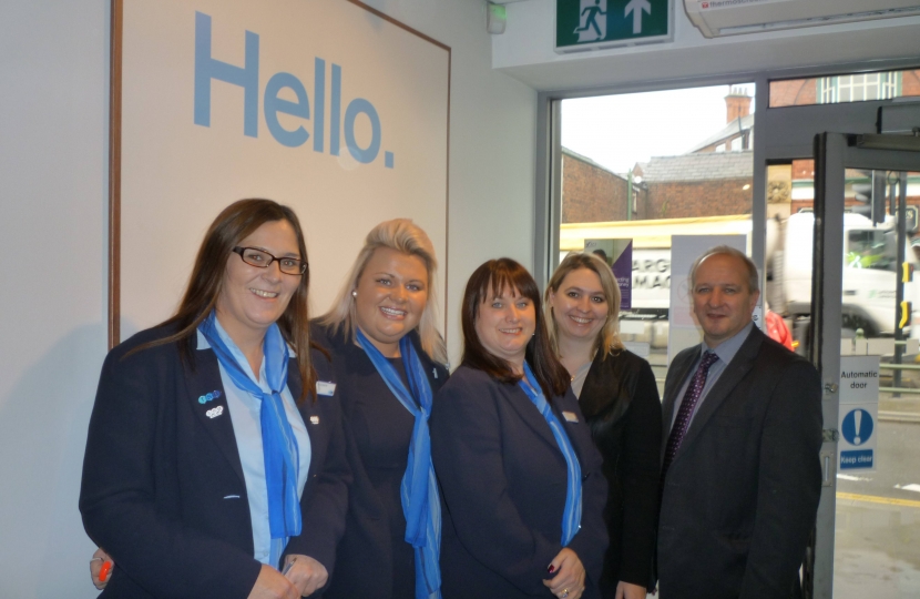 Karen Bradley MP Meets TSB Bank Leek