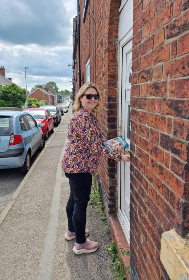 Leafleting in Leek North and East